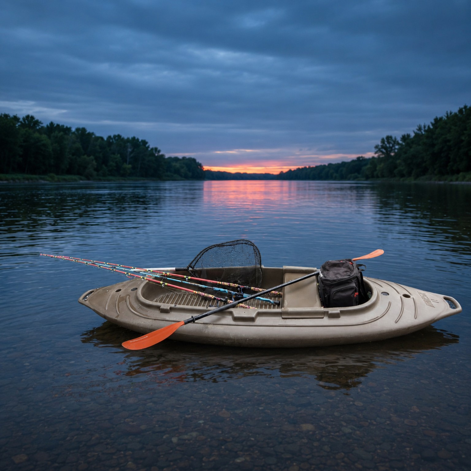 Area 51 Marsh-N sit-on-top fishing kayak on the Susquehanna River